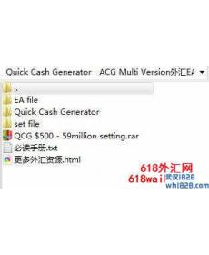 Quick Cash Generator+ACG Multi Version外汇EA十年测试